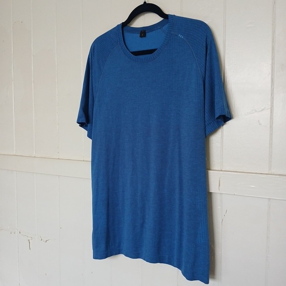 Lululemon Shirt Metal Vent Tech 2.0 Men's XL Blue Athletic Performance Tee SS - Picture 3 of 14